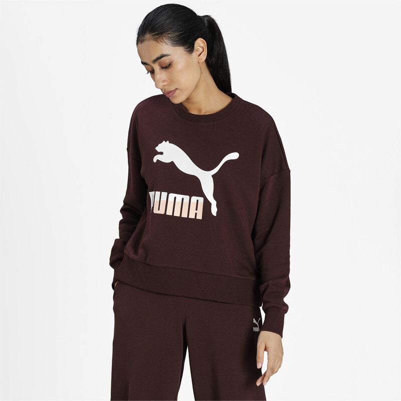 

Women's PUMA Classics Logo Relaxed Fit Sweatshirt
