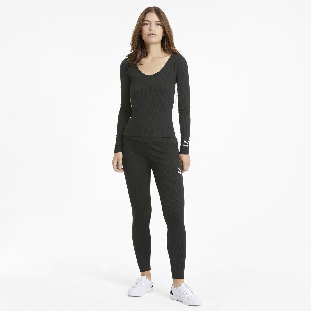 фото Топ с длинным рукавом classics ribbed long sleeve women's top puma