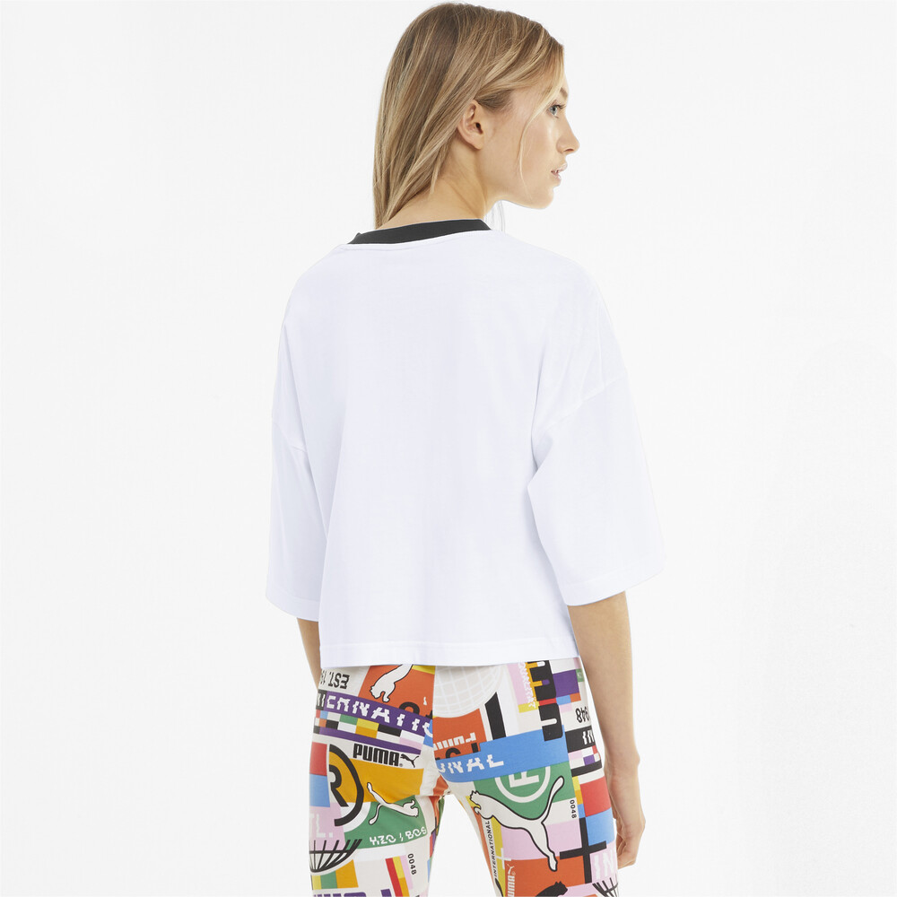 

PUMA - female - Футболка PUMA International Graphic Women' Tee – Puma White –, Белый
