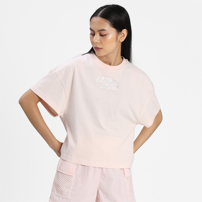 Women's PUMA Evide Graphic Regular Fit T-shirt, Pink