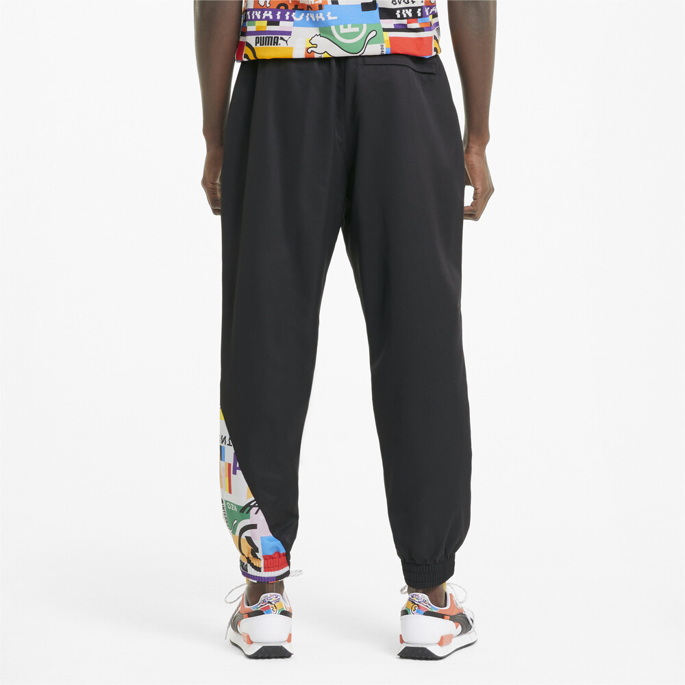 

PUMA - male - Штаны PUMA International Woven Men's Track Pants – Puma Black –, Черный