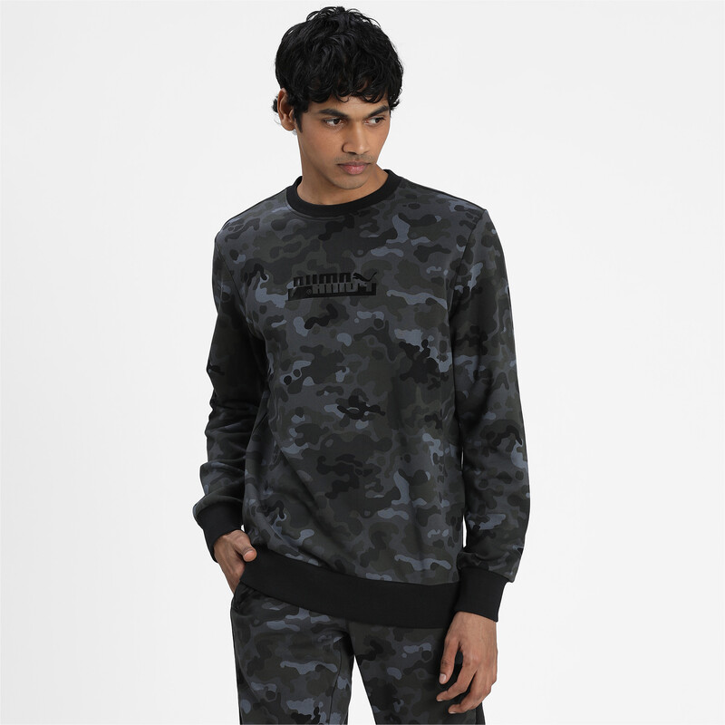 

Men's PUMA Classics Graphics Printed Crew Neck Sweater