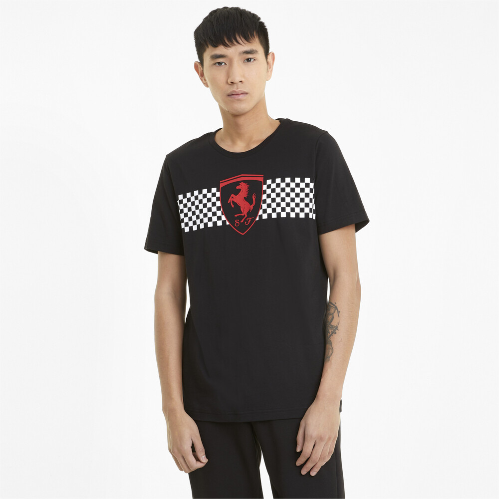 фото Футболка scuderia ferrari chequered flag men's tee puma