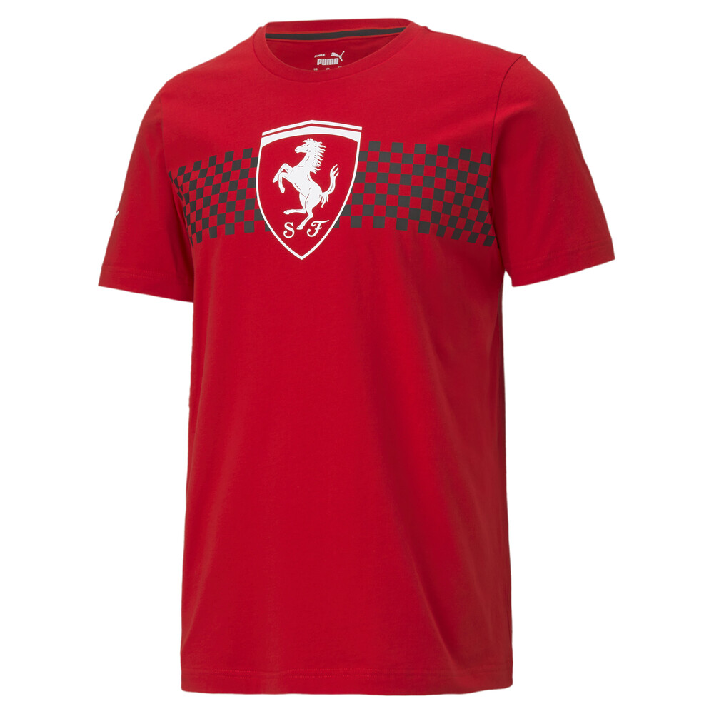 фото Футболка scuderia ferrari chequered flag men's tee puma
