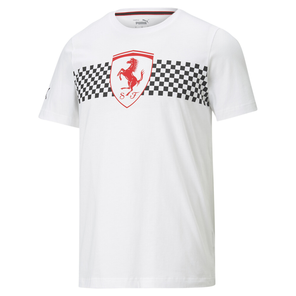фото Футболка scuderia ferrari chequered flag men's tee puma