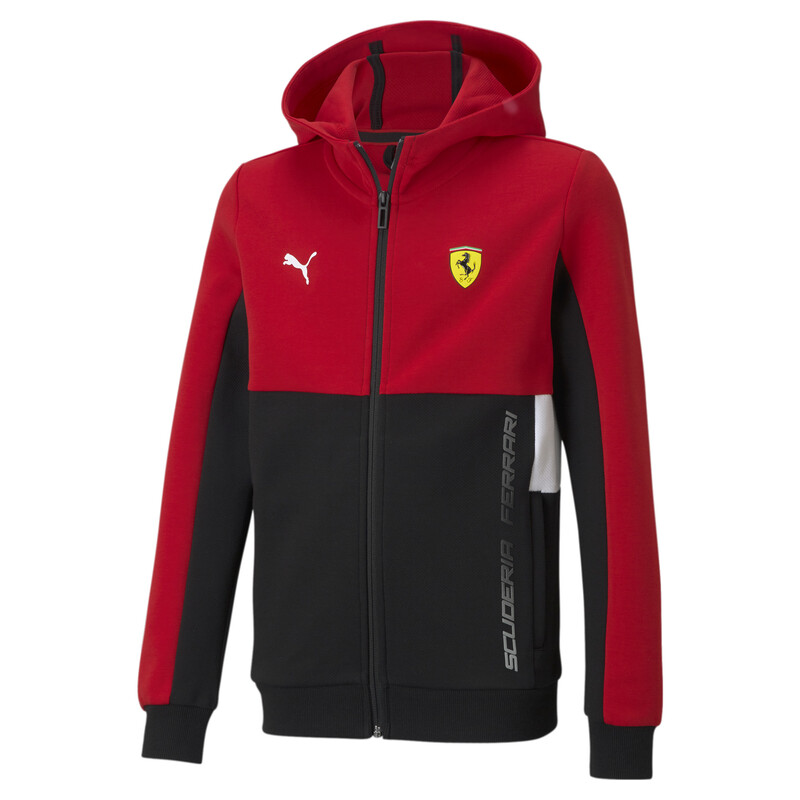 PUMA Scuderia Ferrari Unisex Kids Hooded Sweat Jacket