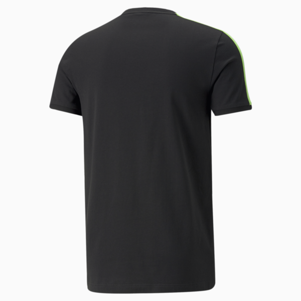 Iconic T7 Men's Tee, Puma Black-green blue, large-ZAF