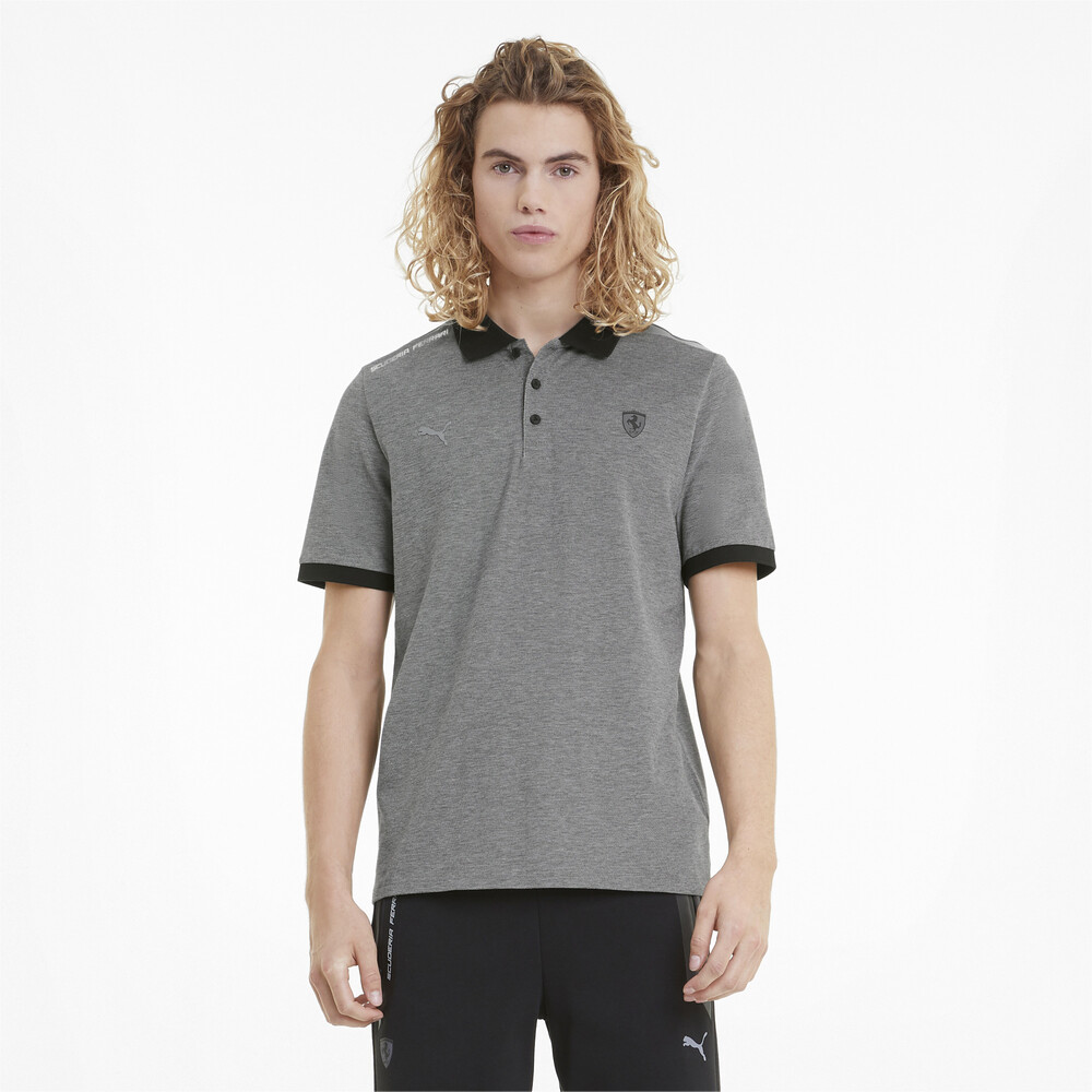 фото Поло scuderia ferrari style two-tone men's polo shirt puma