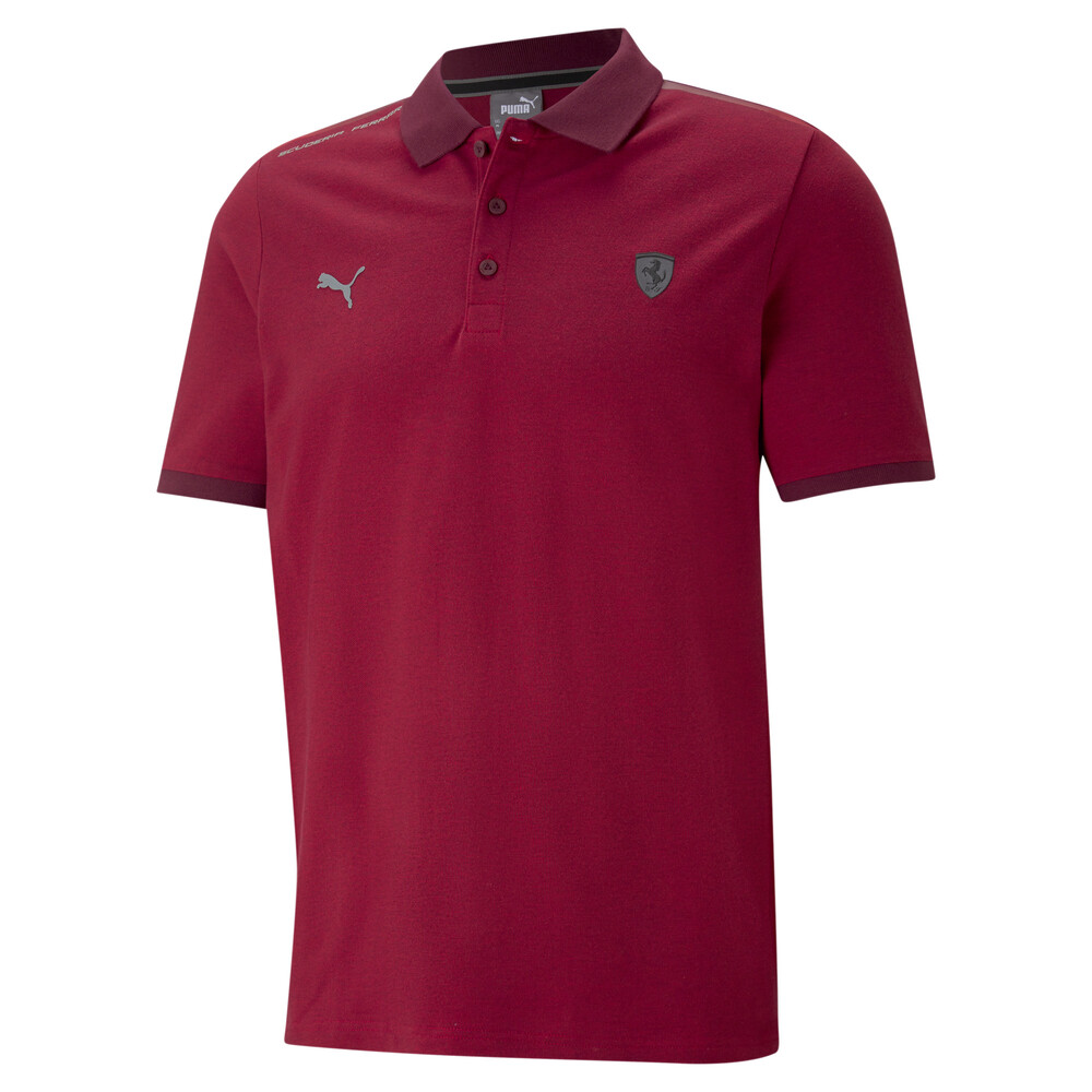 фото Поло scuderia ferrari style two-tone men's polo shirt puma