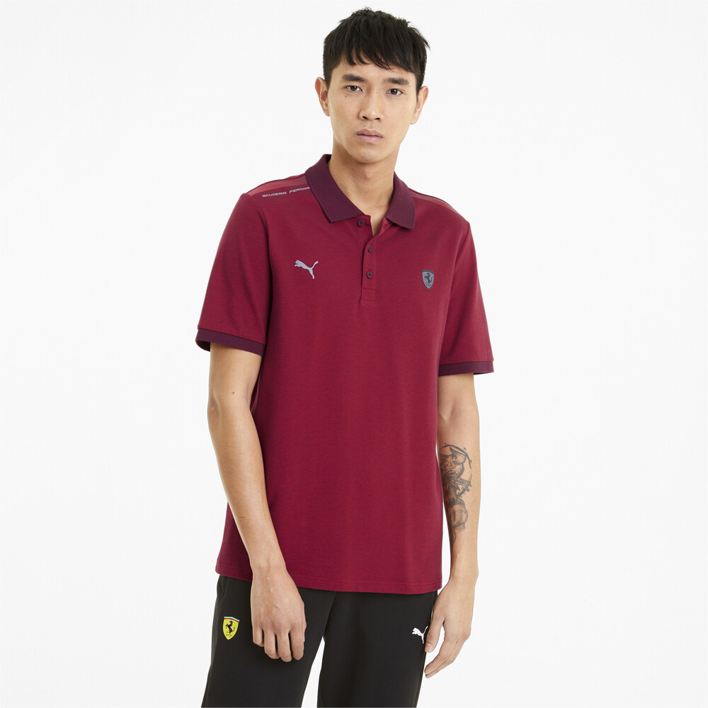 фото Поло scuderia ferrari style two-tone men's polo shirt puma