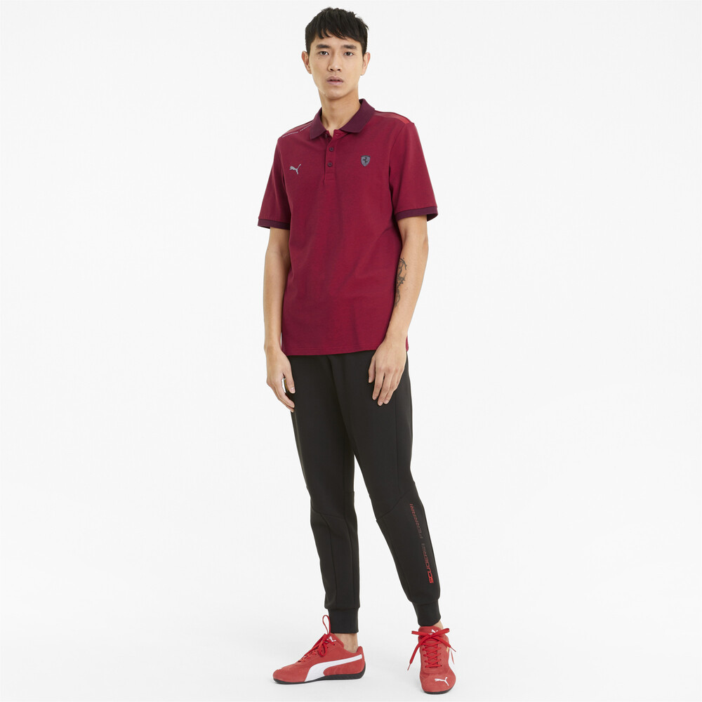 фото Поло scuderia ferrari style two-tone men's polo shirt puma