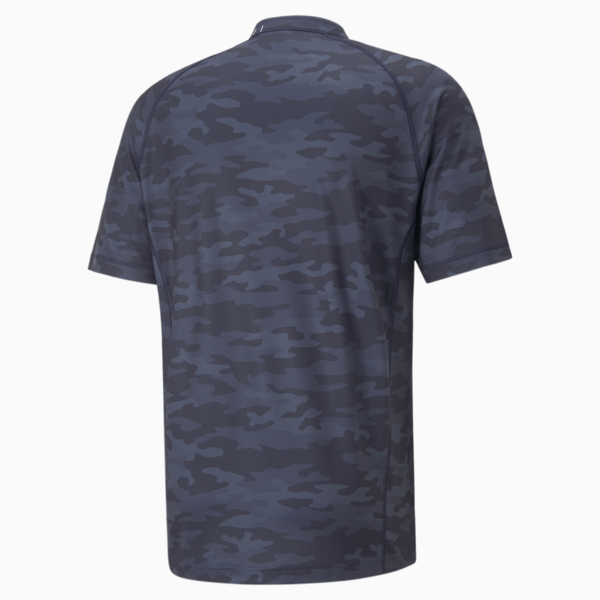EGW CLOUDSPUN Mat Henley Men's Golf Polo Shirt, Navy Blazer-Camo, large-ZAF