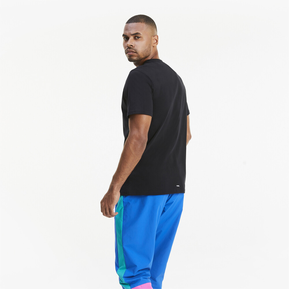 

PUMA - male - Футболка Parquet Street Graphic Men's Basketball Tee – Puma Black –, Черный