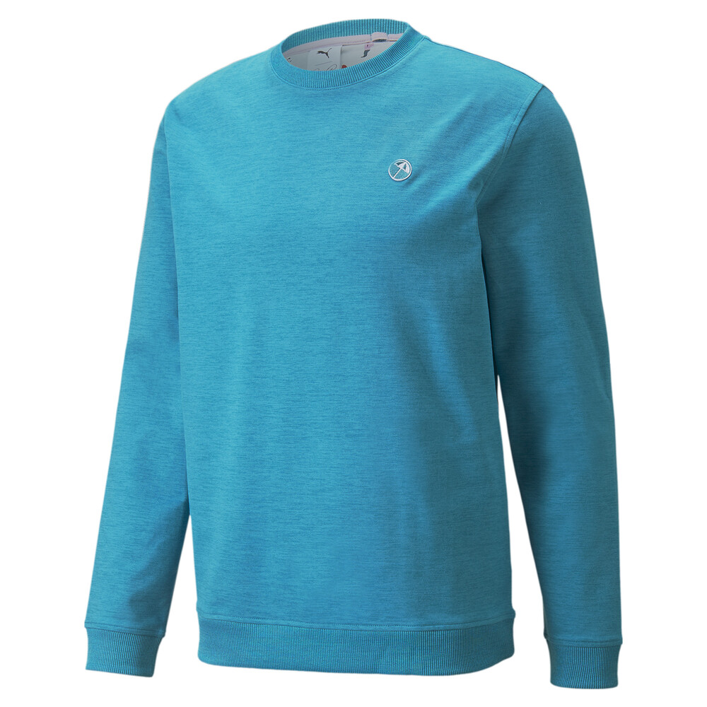 PUMA x ARNOLD PALMER Crew Neck Men's Golf Sweater Blue PUMA