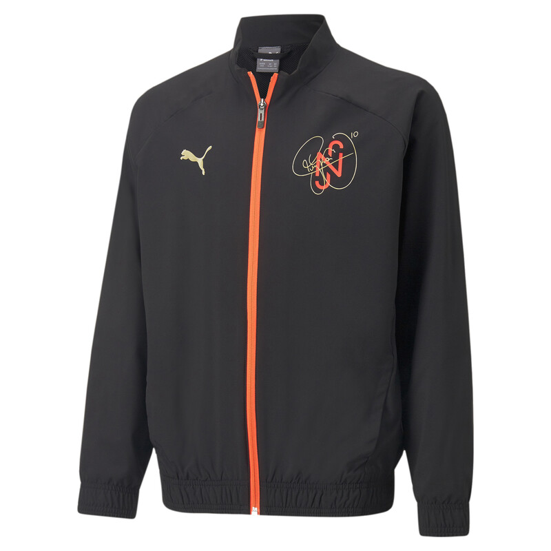 

PUMA Neymar Jr Diamond Woven Full-Zip Football Youth Regular Fit Jacket, Black