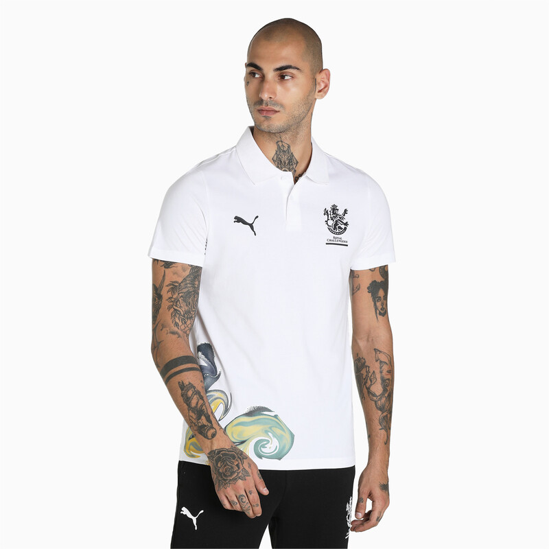 

Men's PUMA X Royal Challengers Bangalore Graphic Polo, White
