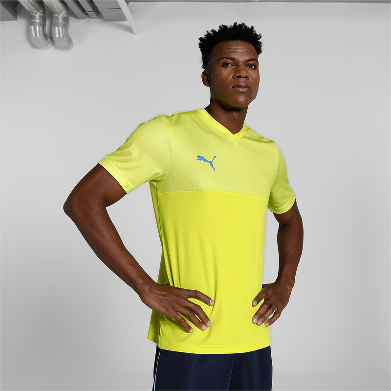 Men s PUMA Cricket Team V neck T shirt in Yellow size XS