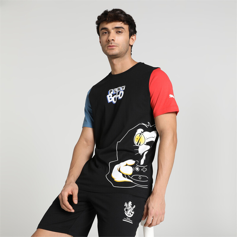 

Men's PUMA X Royal Challengers Bangalore Arcade Regular Fit T-Shirt, Black