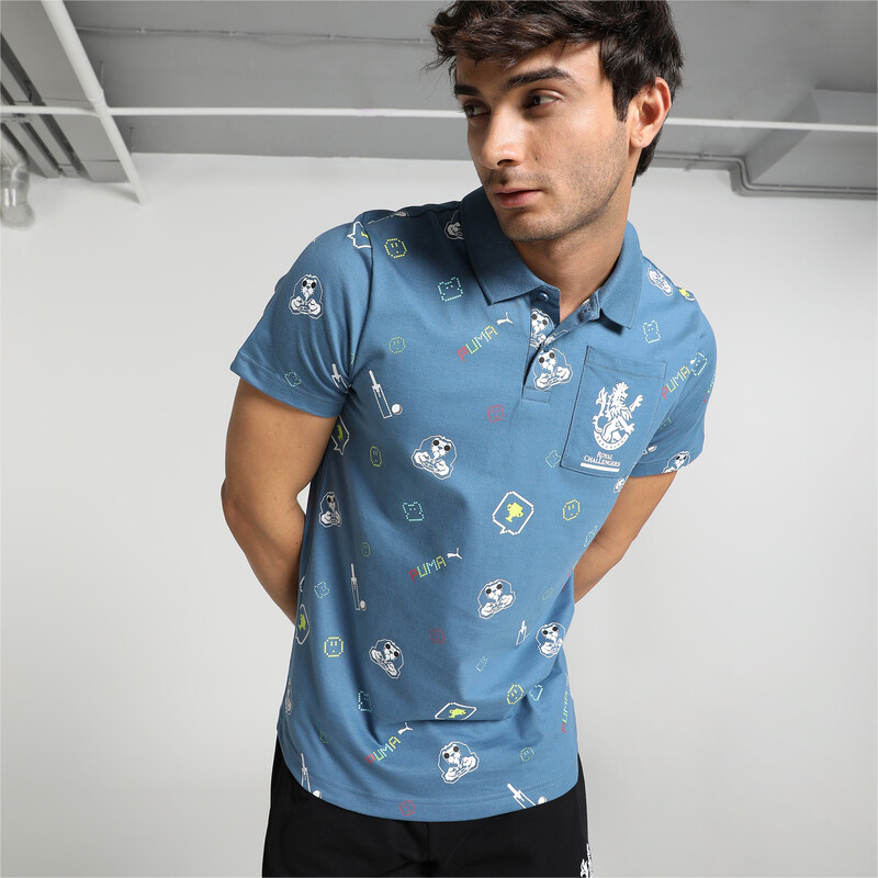 

Men's PUMA X Royal Challengers Bangalore AOP Polo, Deep dive