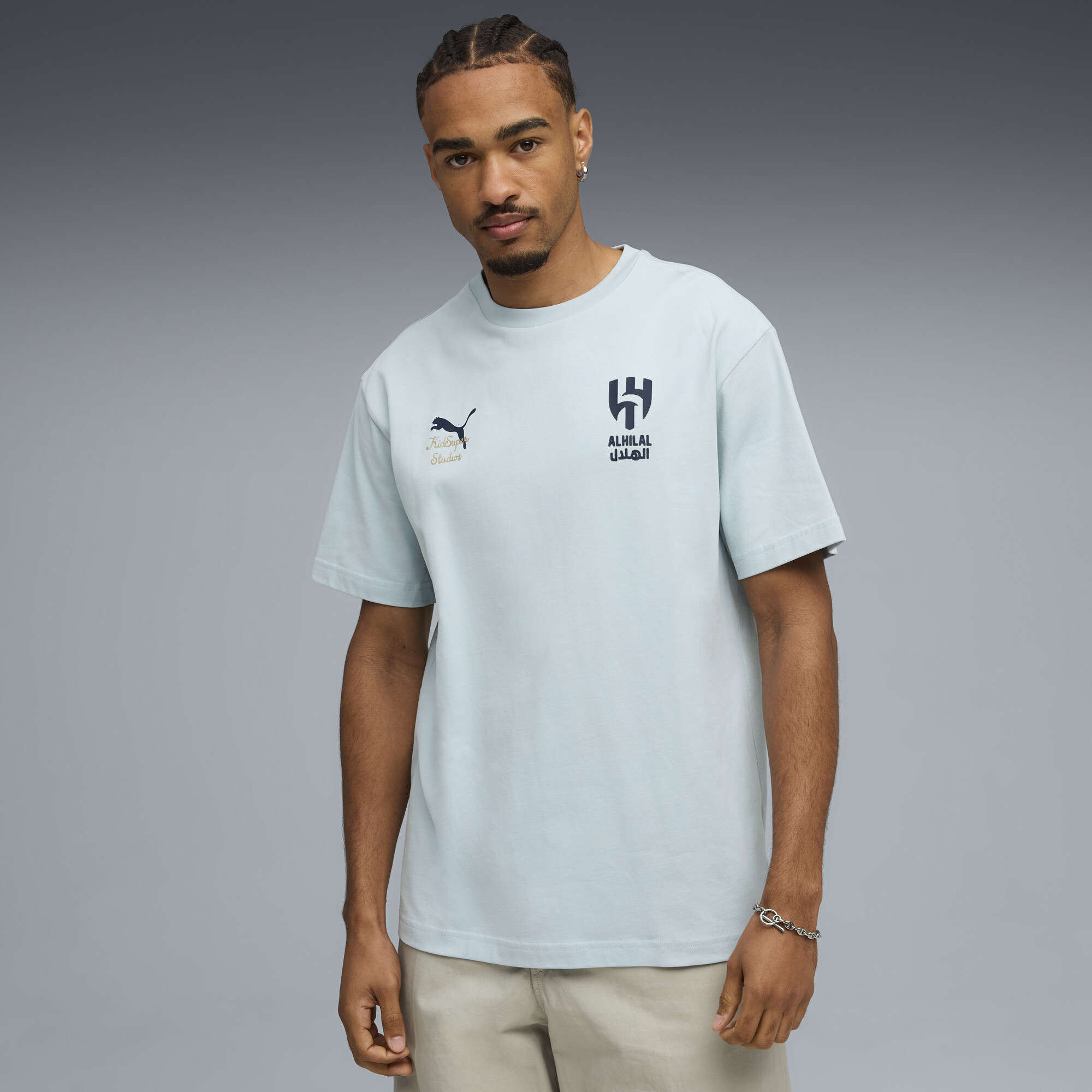 Puma Kidsuper X Al-hilal Sfc Graphic T-shirt Men In Blue