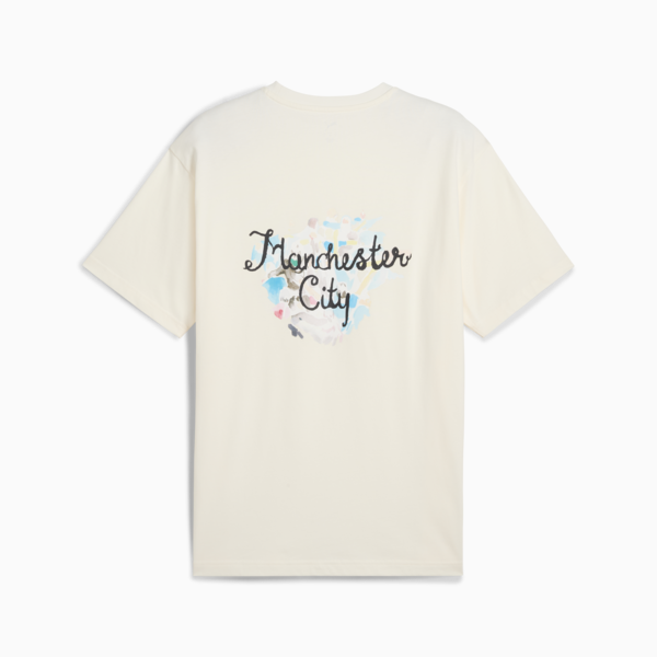 KIDSUPER x MANCHESTER CITY Graphic Tee Men, Warm White-PUMA Black, large-ZAF
