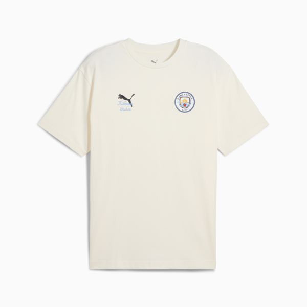 KIDSUPER x MANCHESTER CITY Graphic Tee Men, Warm White-PUMA Black, large-ZAF