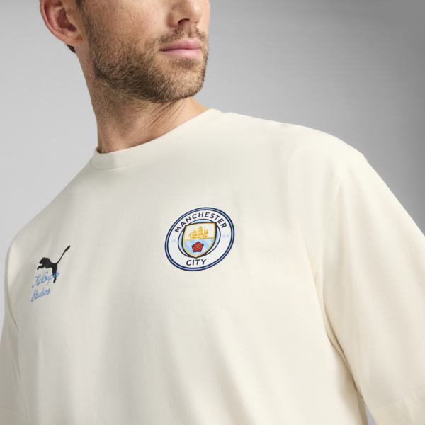 KIDSUPER x MANCHESTER CITY Graphic Tee Men, Warm White-PUMA Black, large-ZAF