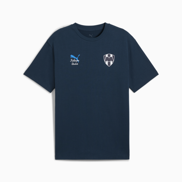 Camiseta KIDSUPER Rayados, Deep Navy-PUMA White, large-MEX