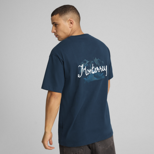 Camiseta KIDSUPER Rayados, Deep Navy-PUMA White, large-MEX
