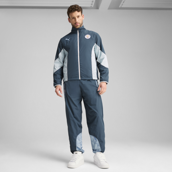 KID SUPER x MANCHESTER CITY Reversible Jacket Men, Gray Skies-Team Light Blue, large-MEX