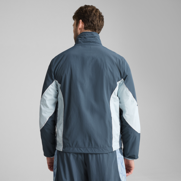 KID SUPER x MANCHESTER CITY Reversible Jacket Men, Gray Skies-Team Light Blue, large-MEX