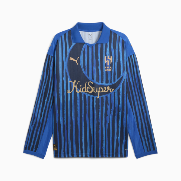 KIDSUPER AHSFC RETRO SHIRT, Blue Intense-Club Navy, large-MEX