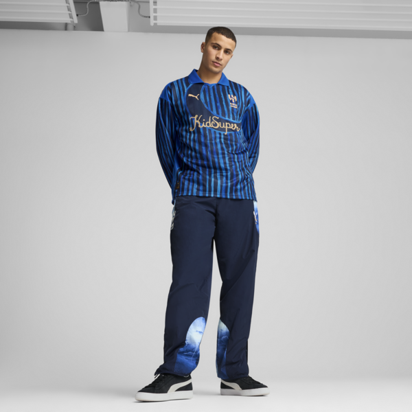 KIDSUPER AHSFC RETRO SHIRT, Blue Intense-Club Navy, large-MEX