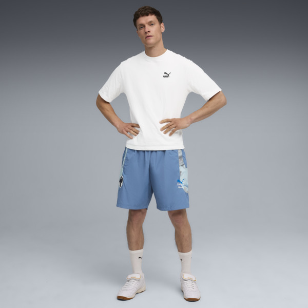 Shorts PUMA x KIDSUPER C.F. Monterrey Travel para hombre, Blue Horizon-Electro Royal, large-MEX