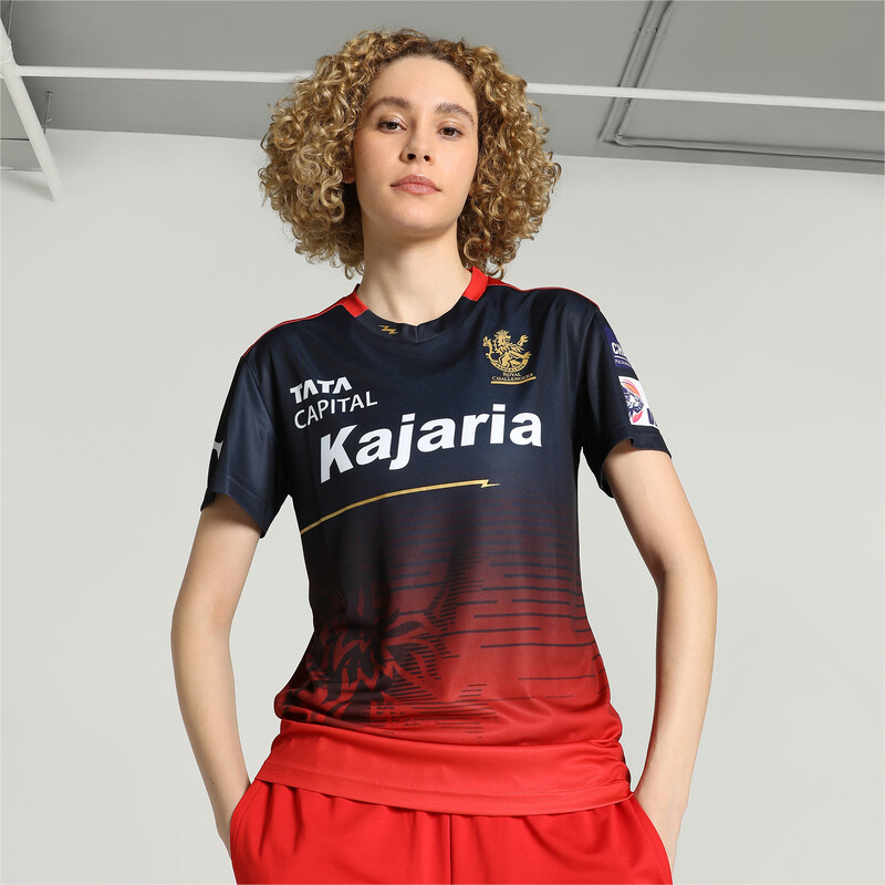 Women's PUMA X RCB 2024 League Replica Jersey in Red/Blue size M