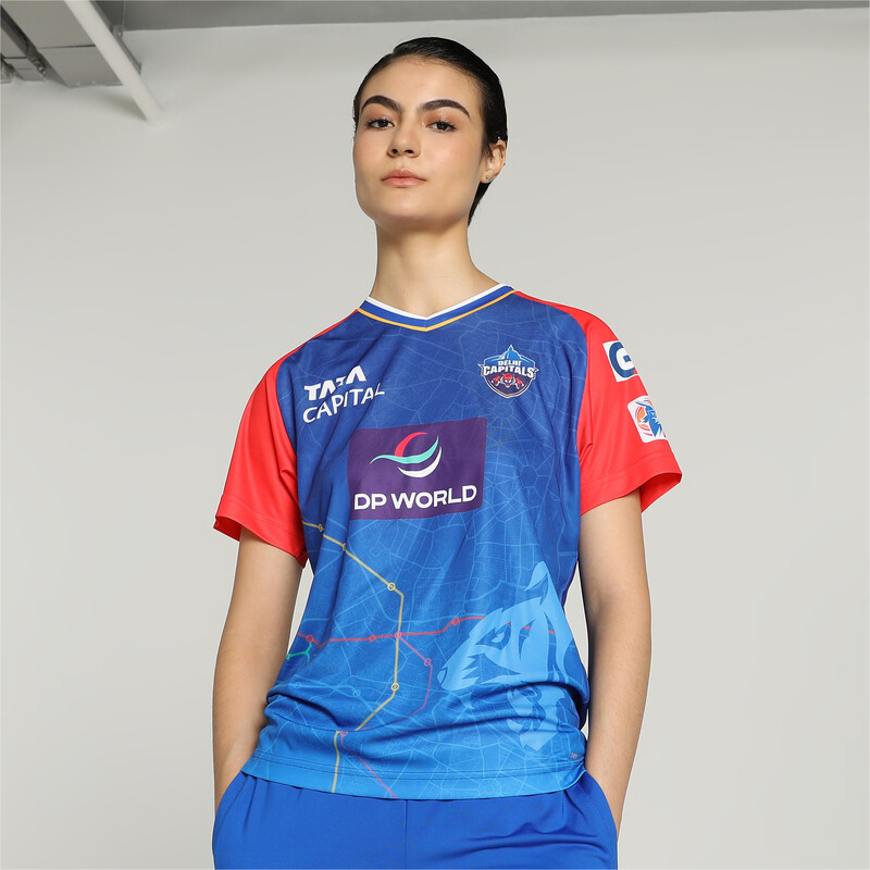 Women's PUMA X DC 2024 League Replica Jersey in Black/Red/Blue size S