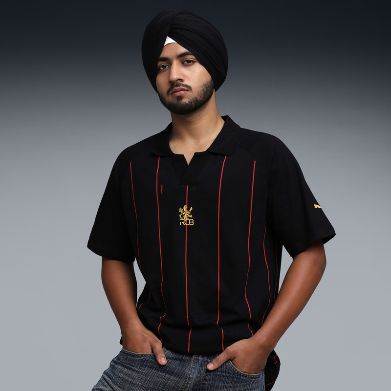 

Men's PUMA X RCB Striper Polo T-shirt