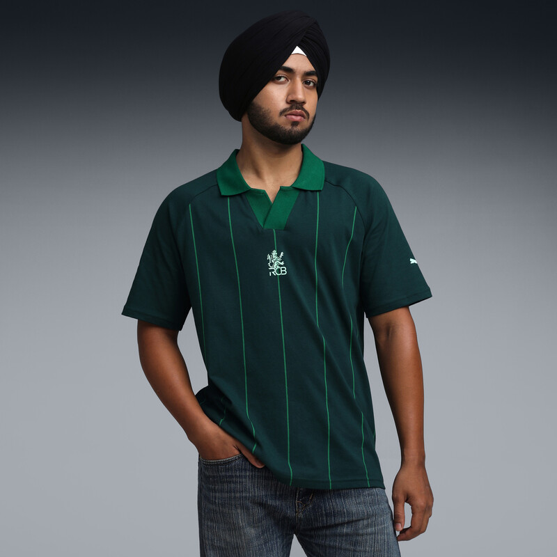 

Men's PUMA X RCB Striper Polo T-shirt