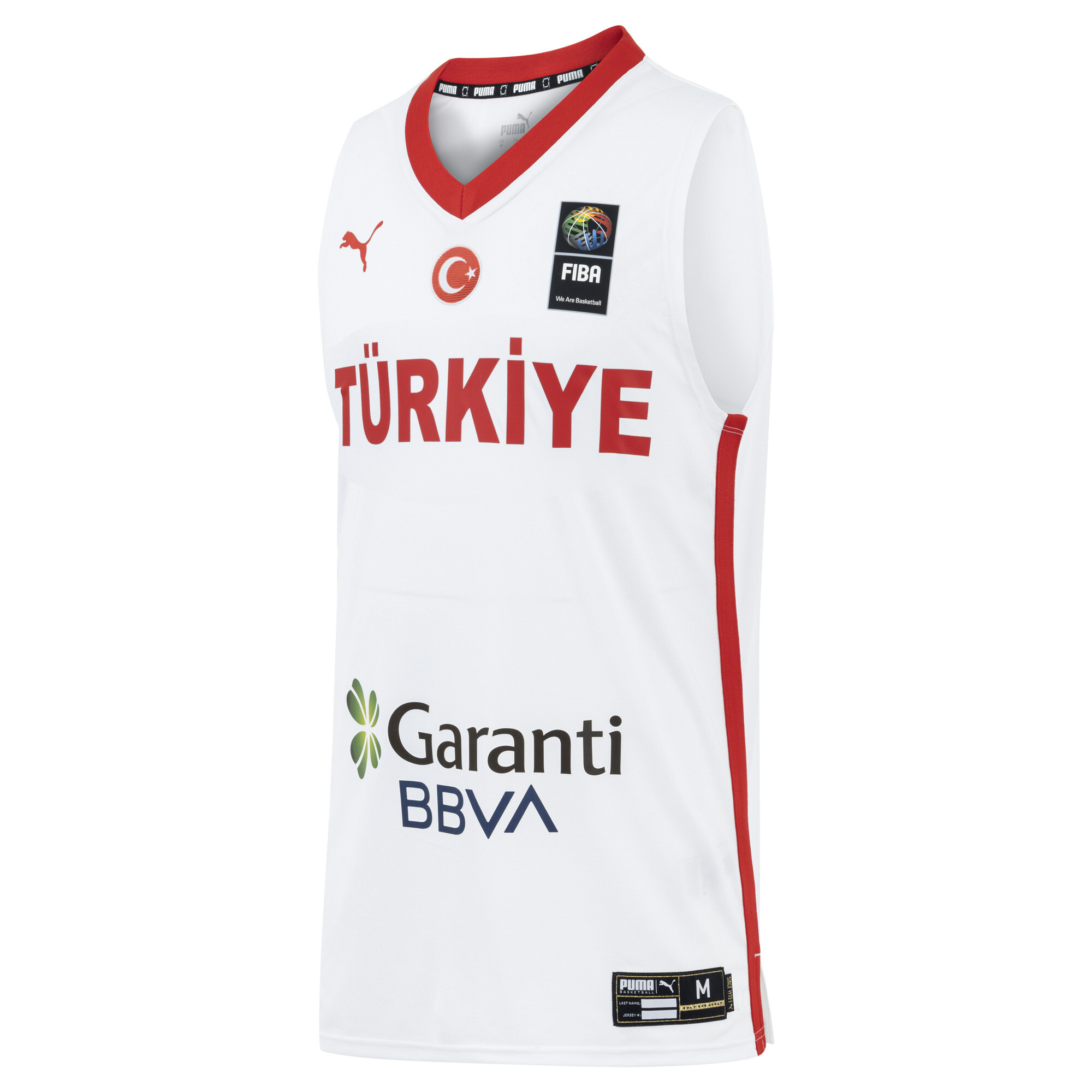 PUMA Türkei Basketball Team Trikot, Accessoires, Weiß, XXL
