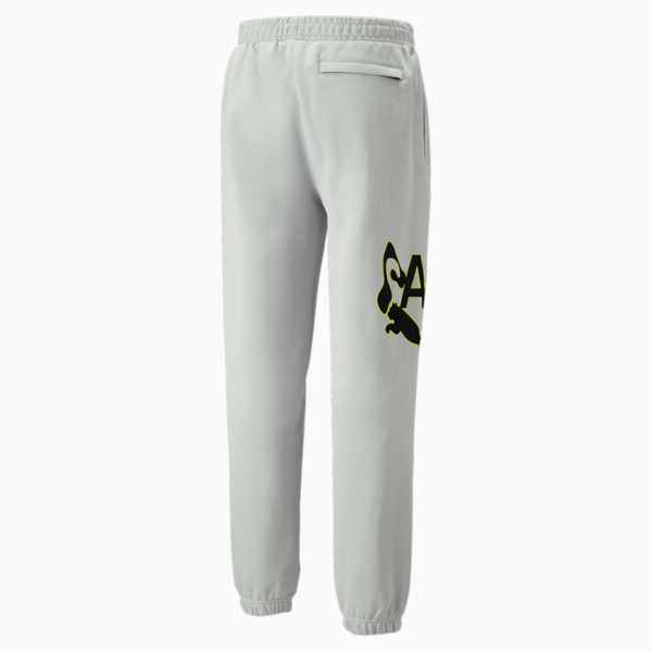 PUMA x PERKS AND MINI Graphic Sweatpants, Flat Light Gray, large-ZAF