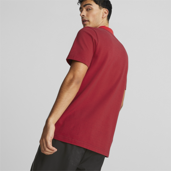 Scuderia Ferrari Style 2 Tone Polo Men, Rosso Corsa, large-ZAF