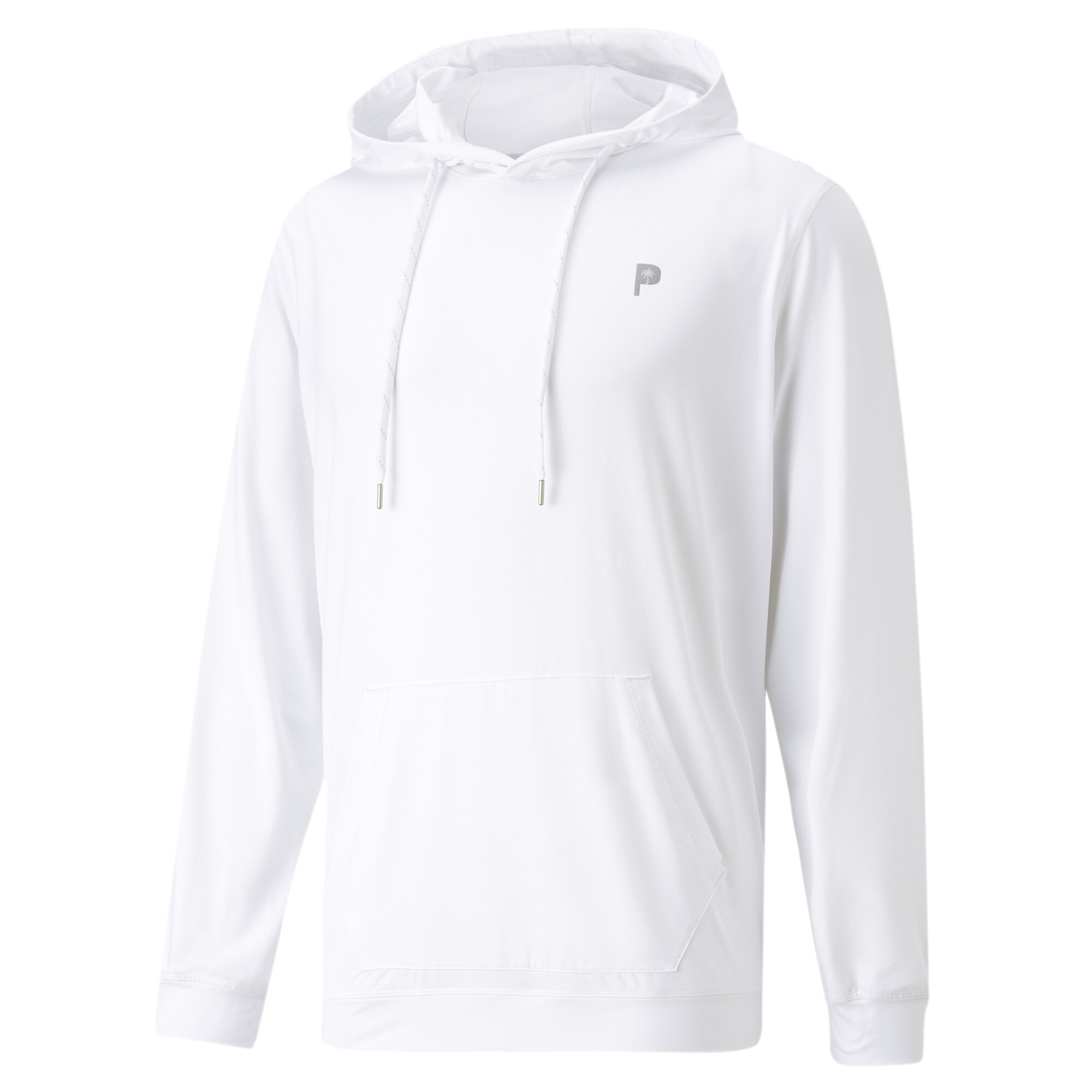 Men's Puma X Palm Tree Crew Shirt Midweight Golf Hoodie, White, Size 3XL, Clothing