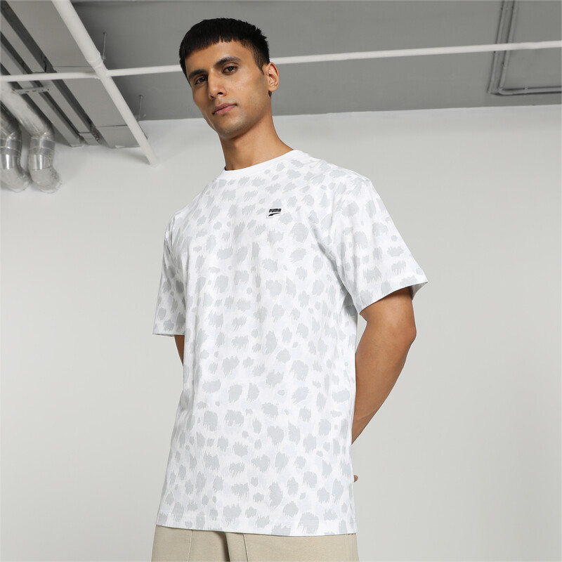

PUMA DOWNTOWN All Over Print Unisex Relaxed Fit T-Shirt, Pristine-aop