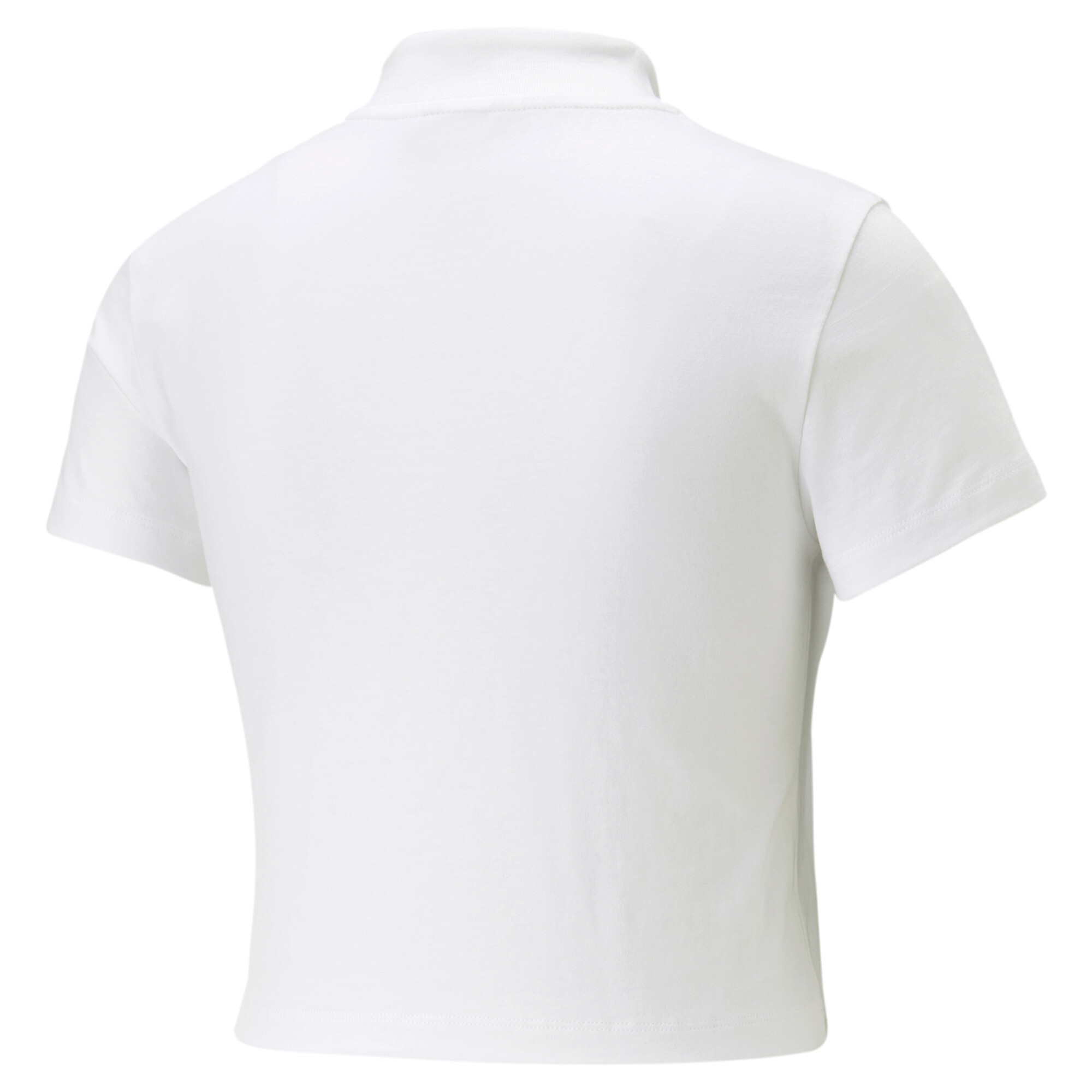 Women's PUMA Classics Quarter-Zip T-Shirt Women In White, Size Small