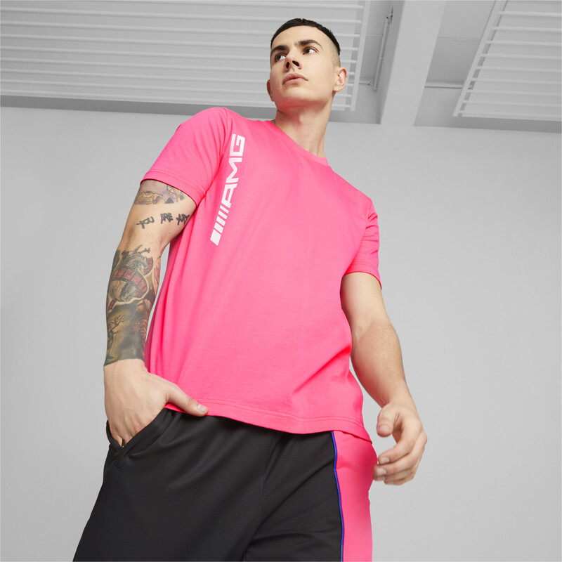 PUMA AMG Unisex Regular Fit T-Shirt in Pink size M, PUMA, Ashoknagar