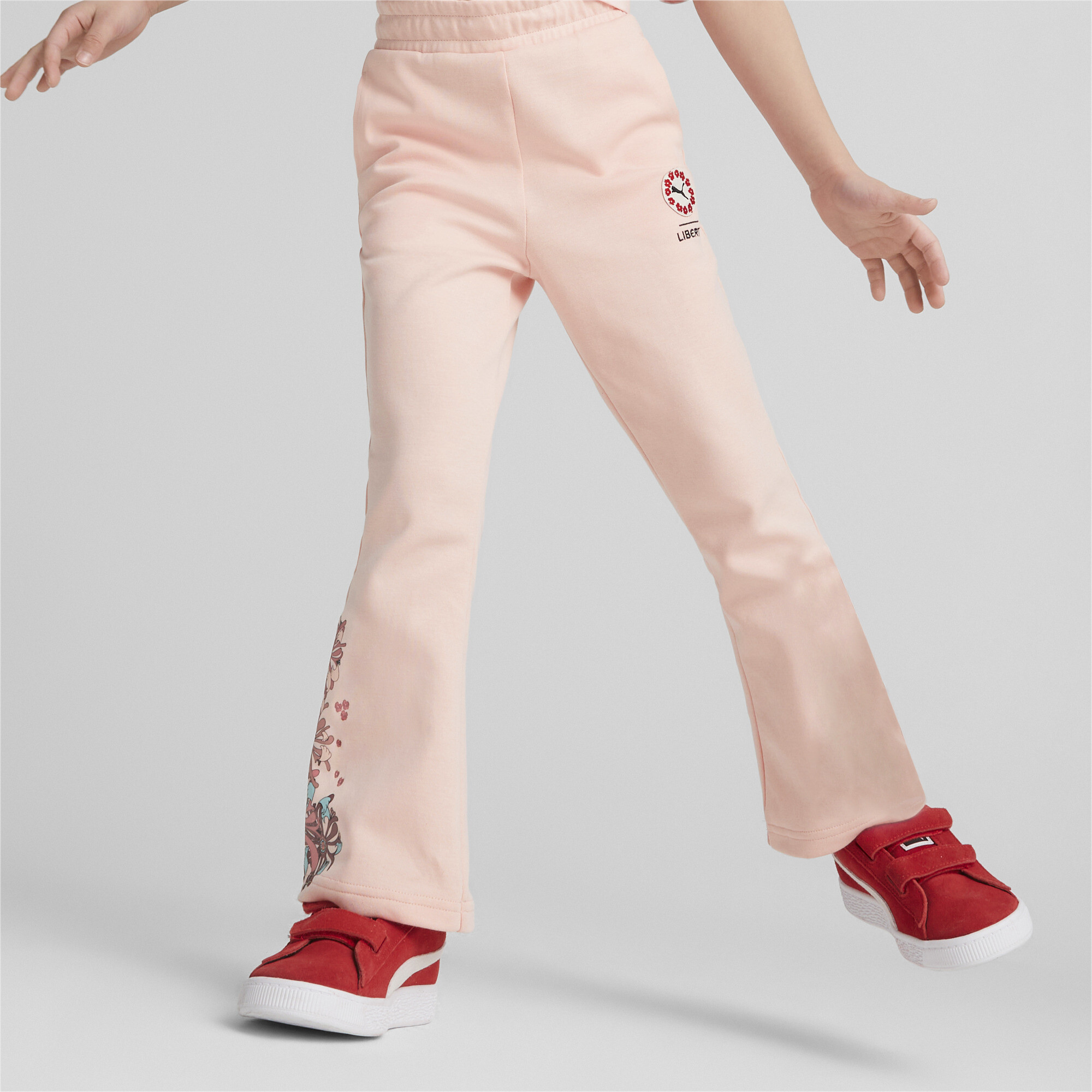 PUMA X LIBERTY Flared Pants Kids In 70 - Pink, Size 2-3 Youth