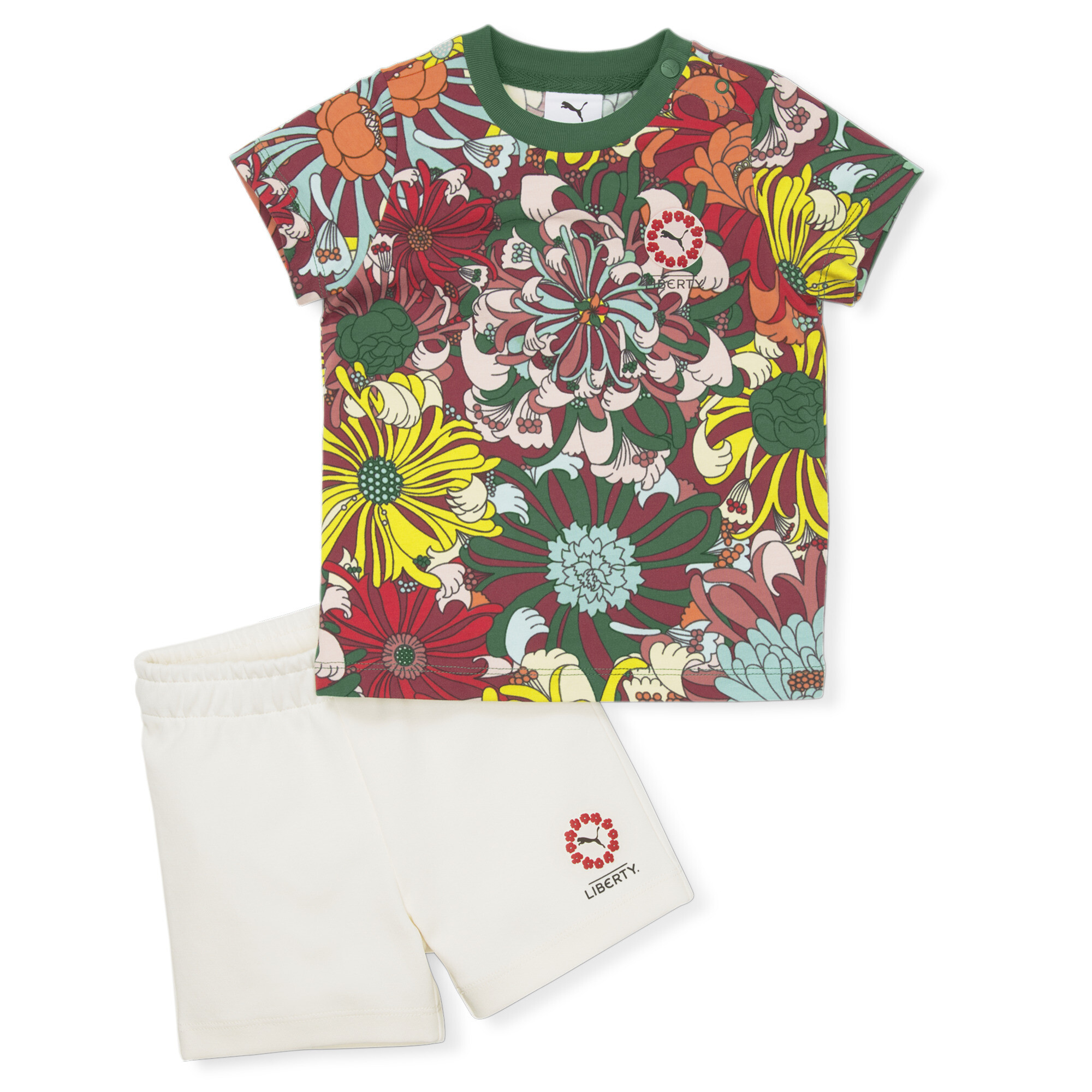 PUMA x LIBERTY Minicats Toddlers Two-Piece Set in White Size 3T 45$