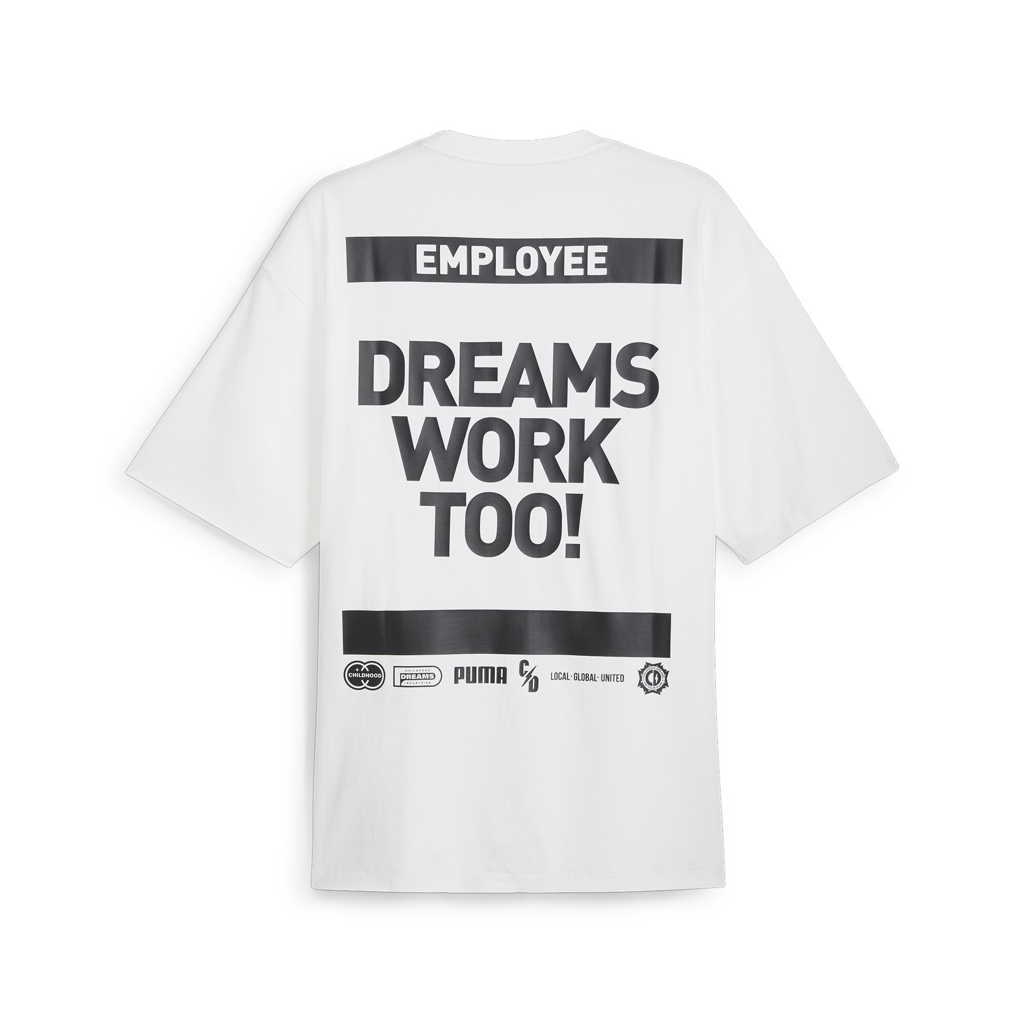 Men's PUMA X CHILDHOOD DREAMS Mesmerize Basketball T-Shirt In White, Size XS