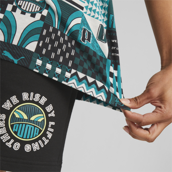 PUMA x DAVIDO Tee Men, Deep Aqua, large-ZAF
