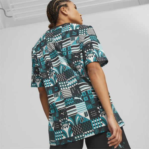 PUMA x DAVIDO Tee Men, Deep Aqua, large-ZAF